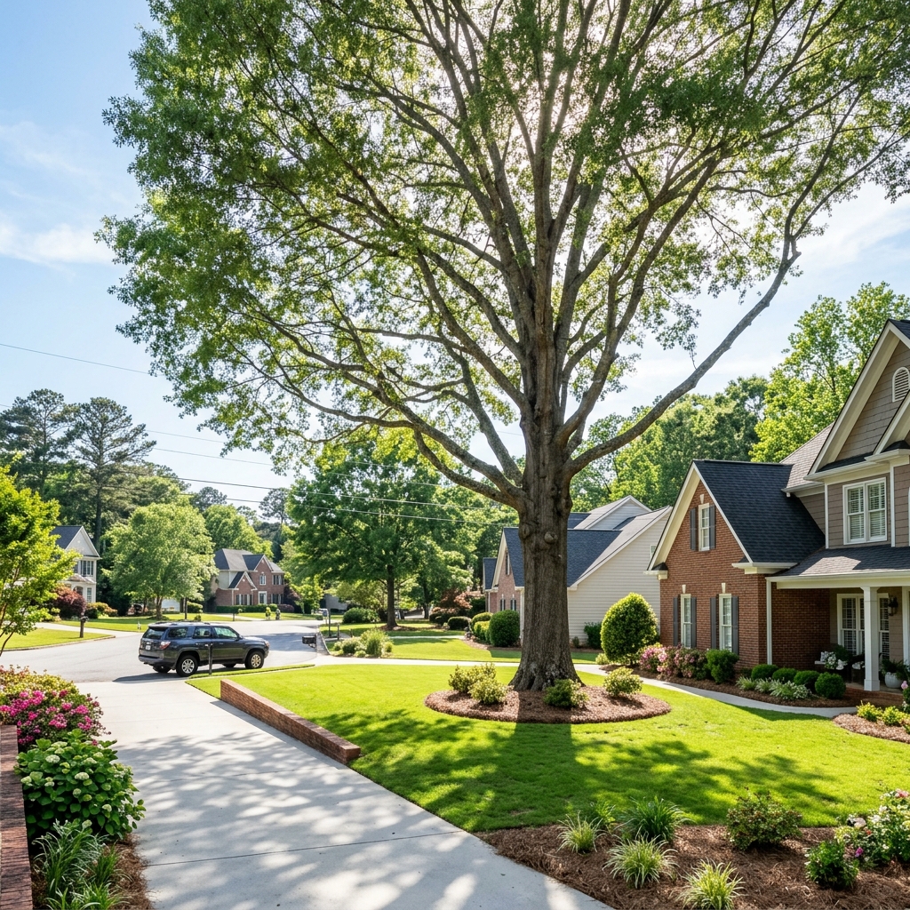 After: Professionally trimmed tree in Alpharetta GA